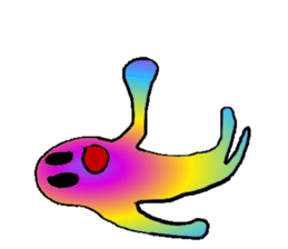 Rainbow angry without text sticker #7998252