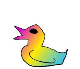 Rainbow angry without text sticker #7998253