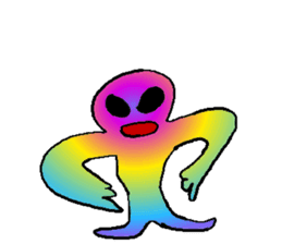 Rainbow angry without text sticker #7998254