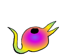 Rainbow angry without text sticker #7998255