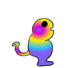 Rainbow angry without text sticker #7998261