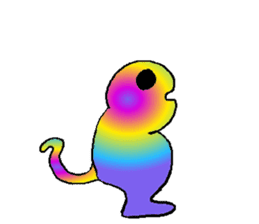 Rainbow angry without text sticker #7998261