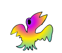 Rainbow angry without text sticker #7998266
