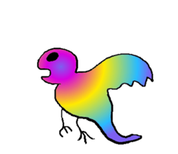 Rainbow angry without text sticker #7998268