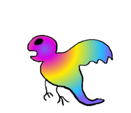 Rainbow angry without text sticker #7998268