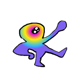 Rainbow angry without text sticker #7998283