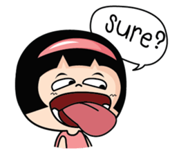 Aromi naughty girl (EN) sticker #7998365