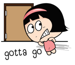 Aromi naughty girl (EN) sticker #7998372