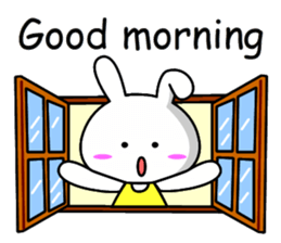 Lady rabbit (English) sticker #7999044