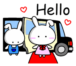 Lady rabbit (English) sticker #7999048