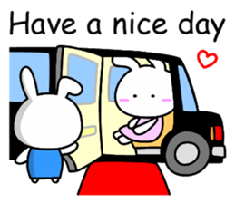 Lady rabbit (English) sticker #7999049