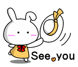 Lady rabbit (English) sticker #7999050