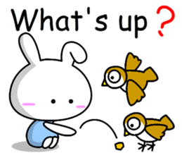 Lady rabbit (English) sticker #7999051