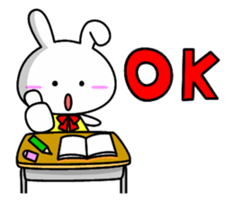 Lady rabbit (English) sticker #7999052