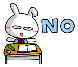 Lady rabbit (English) sticker #7999053