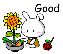 Lady rabbit (English) sticker #7999054