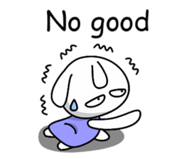 Lady rabbit (English) sticker #7999055