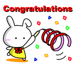 Lady rabbit (English) sticker #7999059