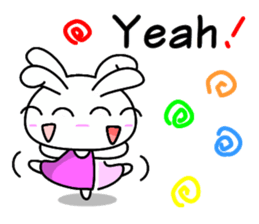 Lady rabbit (English) sticker #7999061