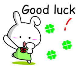 Lady rabbit (English) sticker #7999062