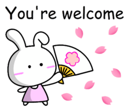 Lady rabbit (English) sticker #7999063