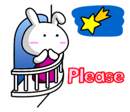Lady rabbit (English) sticker #7999064