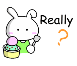 Lady rabbit (English) sticker #7999065