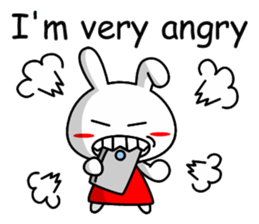 Lady rabbit (English) sticker #7999066