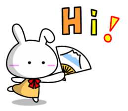 Lady rabbit (English) sticker #7999069