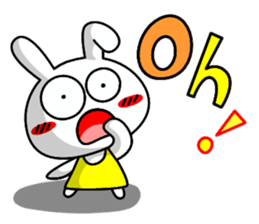 Lady rabbit (English) sticker #7999070