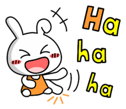 Lady rabbit (English) sticker #7999072