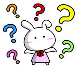 Lady rabbit (English) sticker #7999075