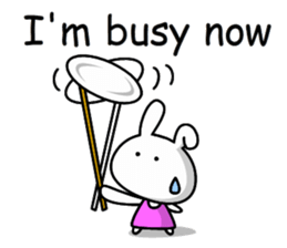 Lady rabbit (English) sticker #7999076