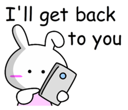 Lady rabbit (English) sticker #7999077