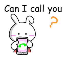 Lady rabbit (English) sticker #7999078