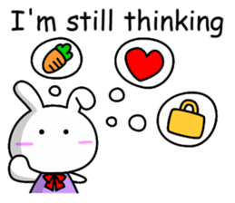 Lady rabbit (English) sticker #7999080