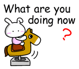 Lady rabbit (English) sticker #7999081