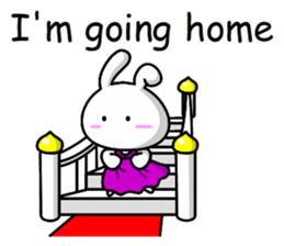 Lady rabbit (English) sticker #7999083