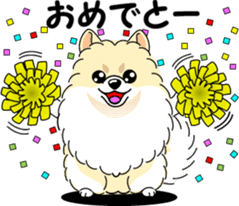 Cute Pomeranian dog sticker #8000337