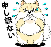 Cute Pomeranian dog sticker #8000345