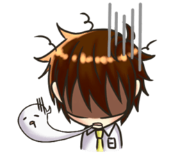 Yun and her partner-daily life sticker #8000407