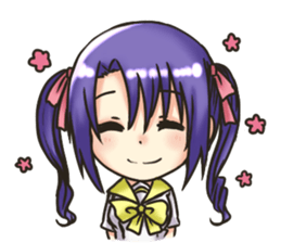 Yun and her partner-daily life sticker #8000408