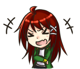 Yun and her partner-daily life sticker #8000409