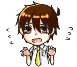 Yun and her partner-daily life sticker #8000412