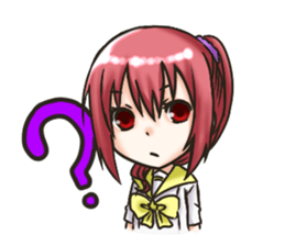 Yun and her partner-daily life sticker #8000414