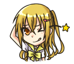 Yun and her partner-daily life sticker #8000420