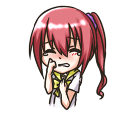 Yun and her partner-daily life sticker #8000422