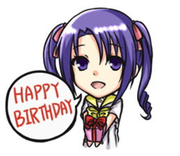 Yun and her partner-daily life sticker #8000427