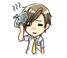 Yun and her partner-daily life sticker #8000429