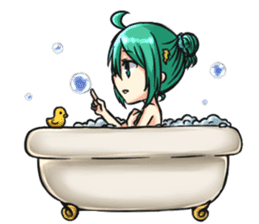 Yun and her partner-daily life sticker #8000431